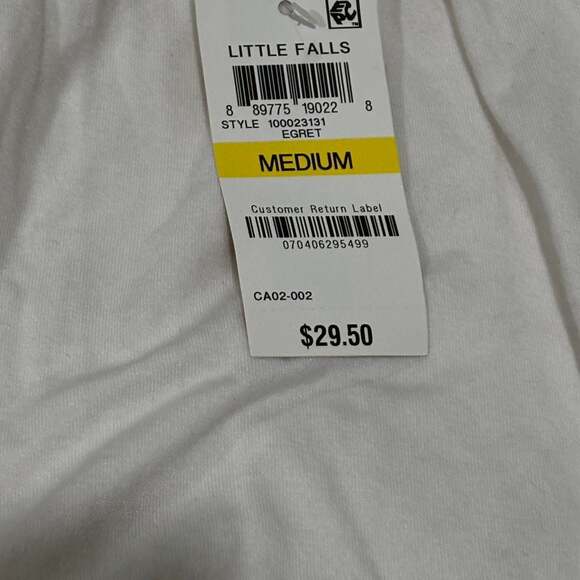 American Rag Women's Off-The-Shoulder Ruffle Smocked Peasant Blouse White Size M - Picture 3 of 5